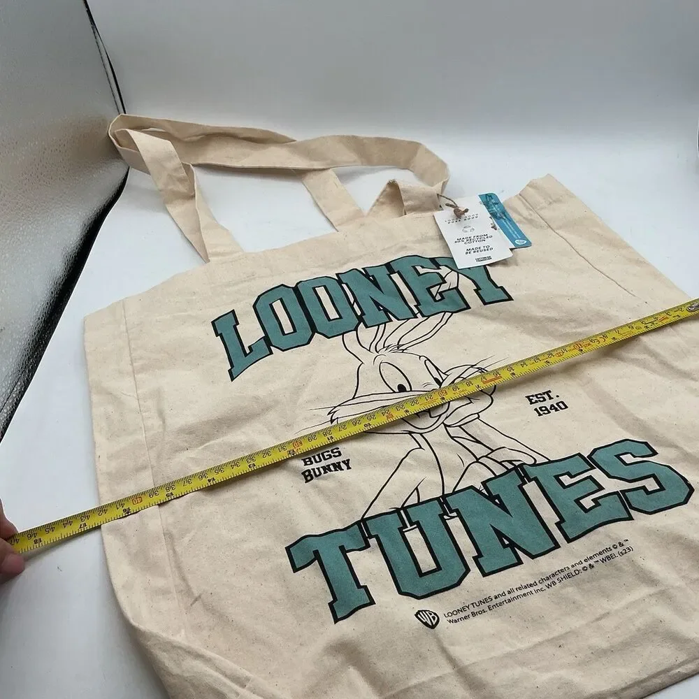 Looney Tunes Bugs Bunny Cotton On Foundation Recycled Cotton Tote Bag NWT